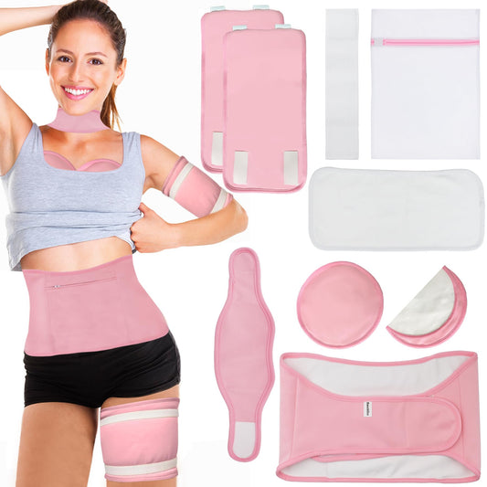 Castor oil pack wrap for liver detox in use