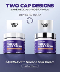 EaseWave scar cream fragrance-free label emphasizes safety for sensitive skin