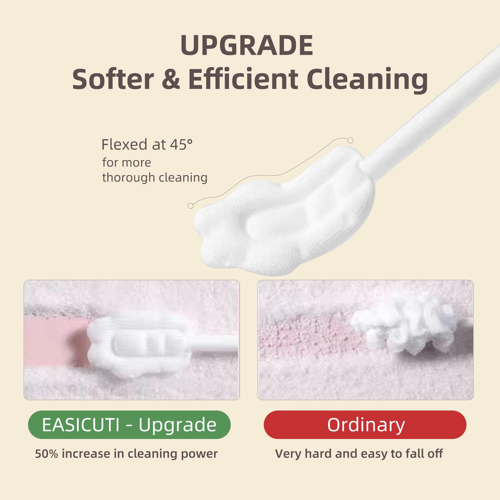 Cat paw design toothbrush with 45 degree bend for easy cleaning