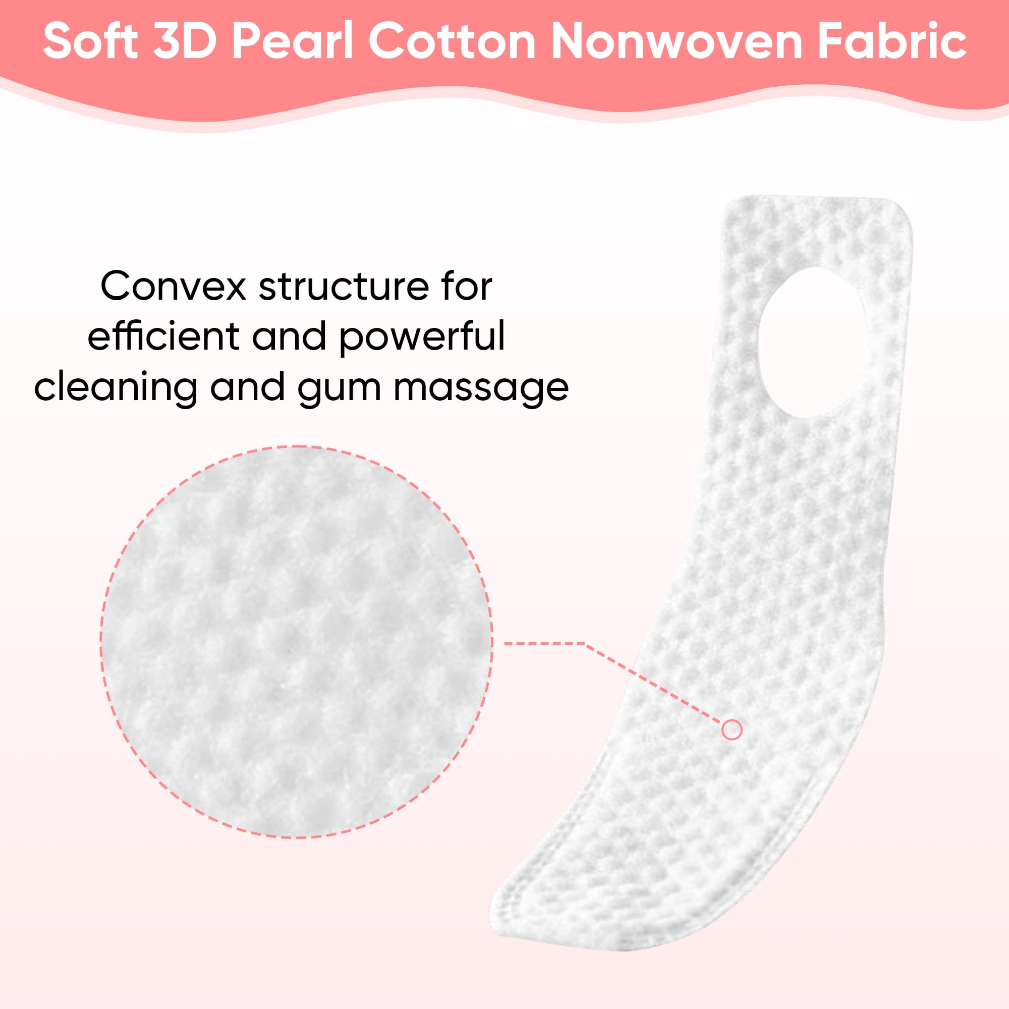 Soft finger toothbrush designed for infant mouth cleaning