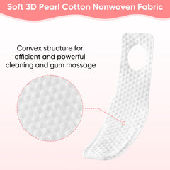 Soft finger toothbrush designed for infant mouth cleaning