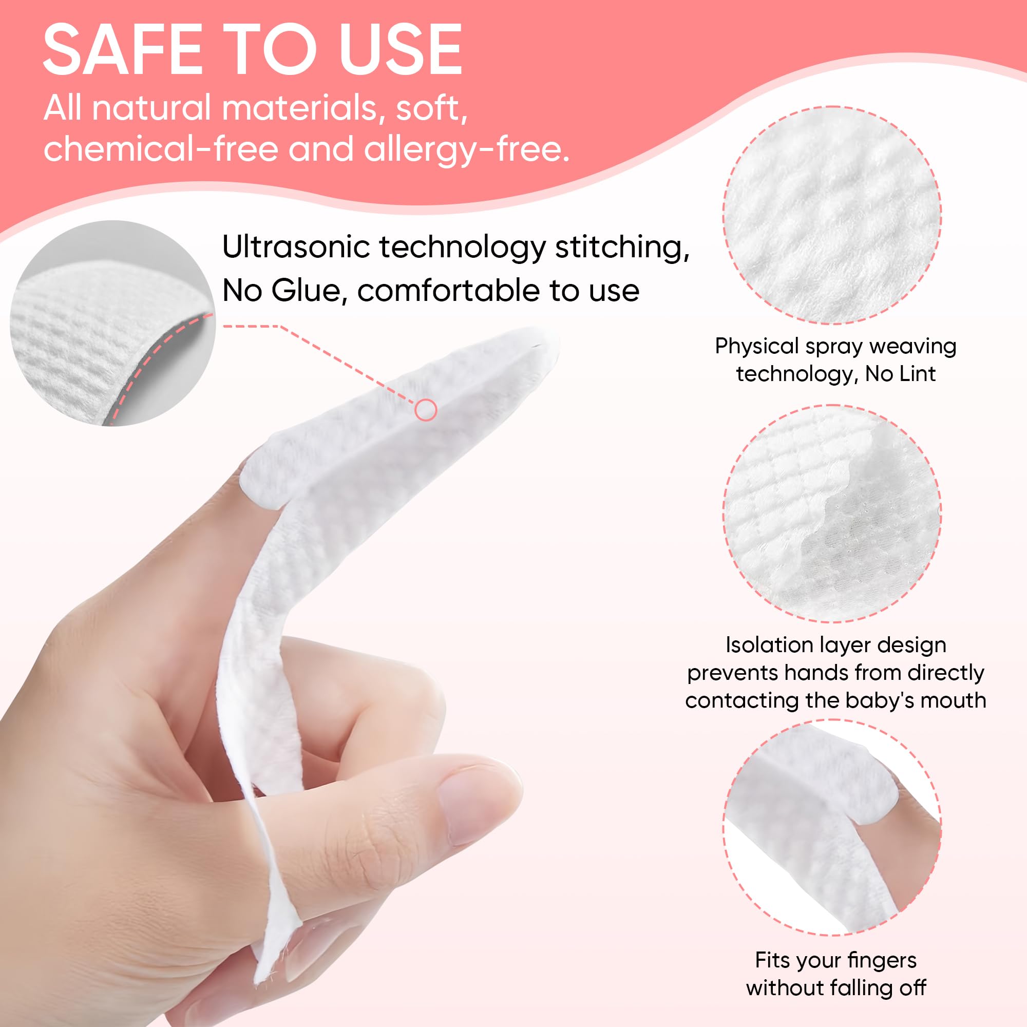 Newborn mouth cleaner used to massage gums