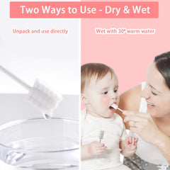 Independent vacuum-packed disposable baby mouth cleaner