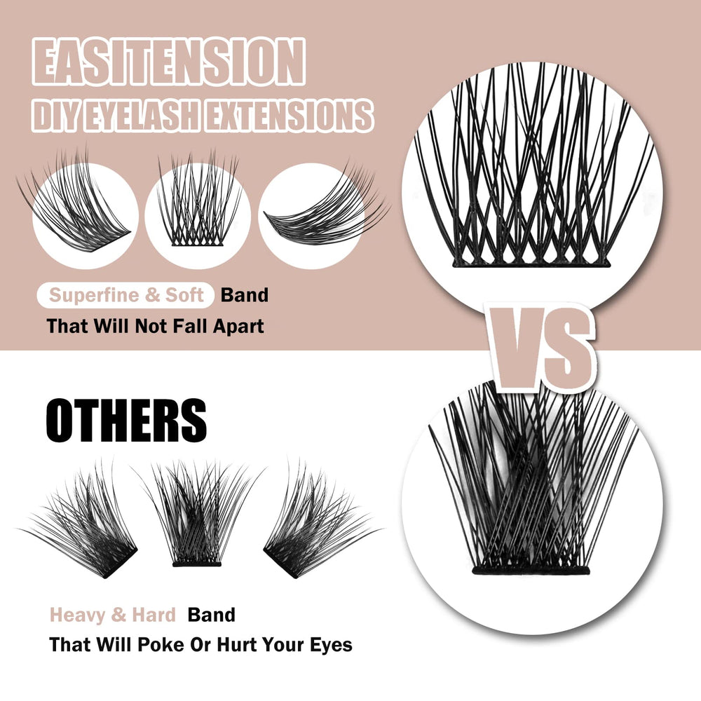 EASITENSION spiral brush for precise lash separation and grooming.