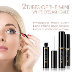 EASITENSION eyelash glue tube with low irritation for secure wear.