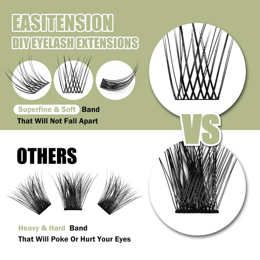 EASITENSION mini white eyelash glue, latex-free and mild, ideal for comfortable wear