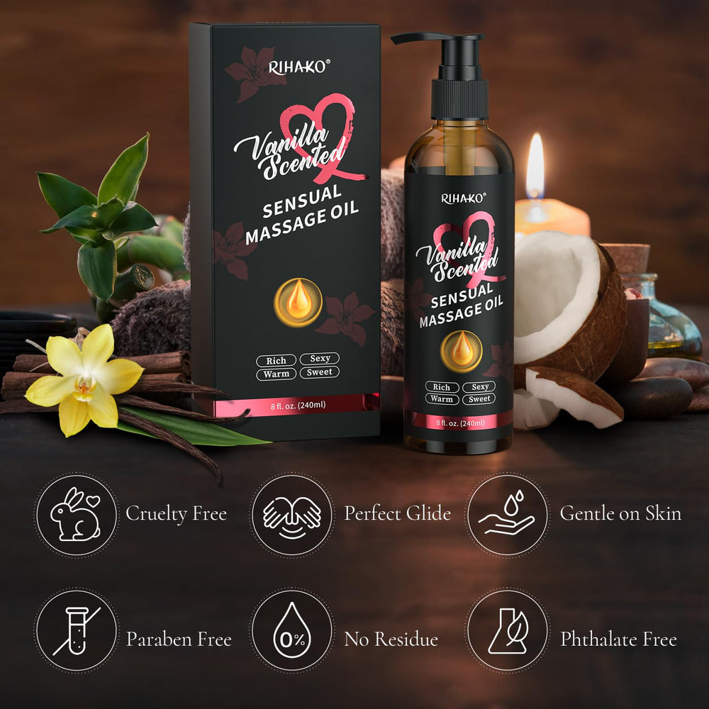 Skin being massaged with light, non-greasy oil for smooth glide