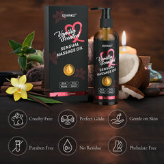 Skin being massaged with light, non-greasy oil for smooth glide