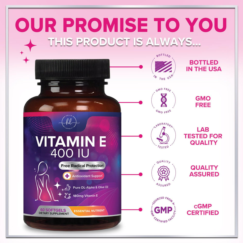 High-absorption, easy-to-swallow Vitamin E softgel