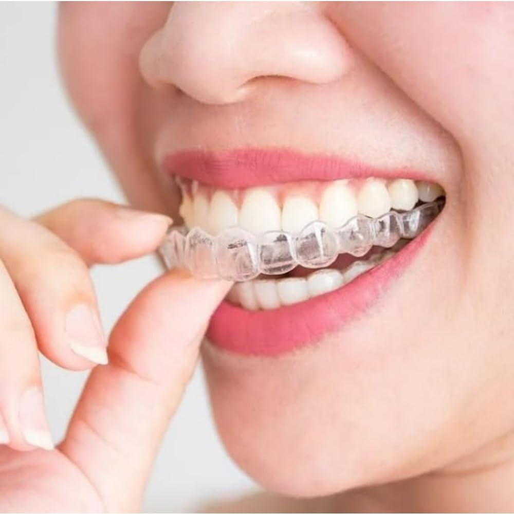 Easy-clean silicone mouth guards stacked together