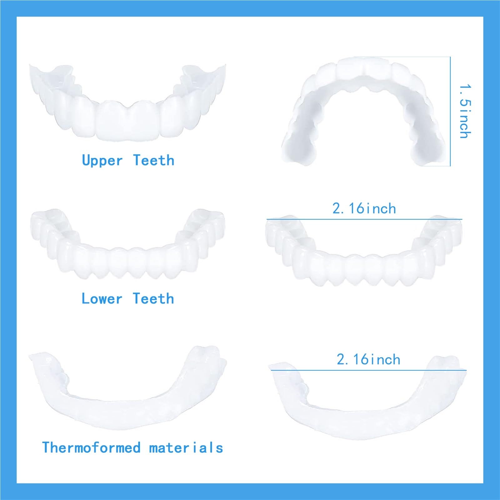 Easy-clean user-friendly white smile accessory
