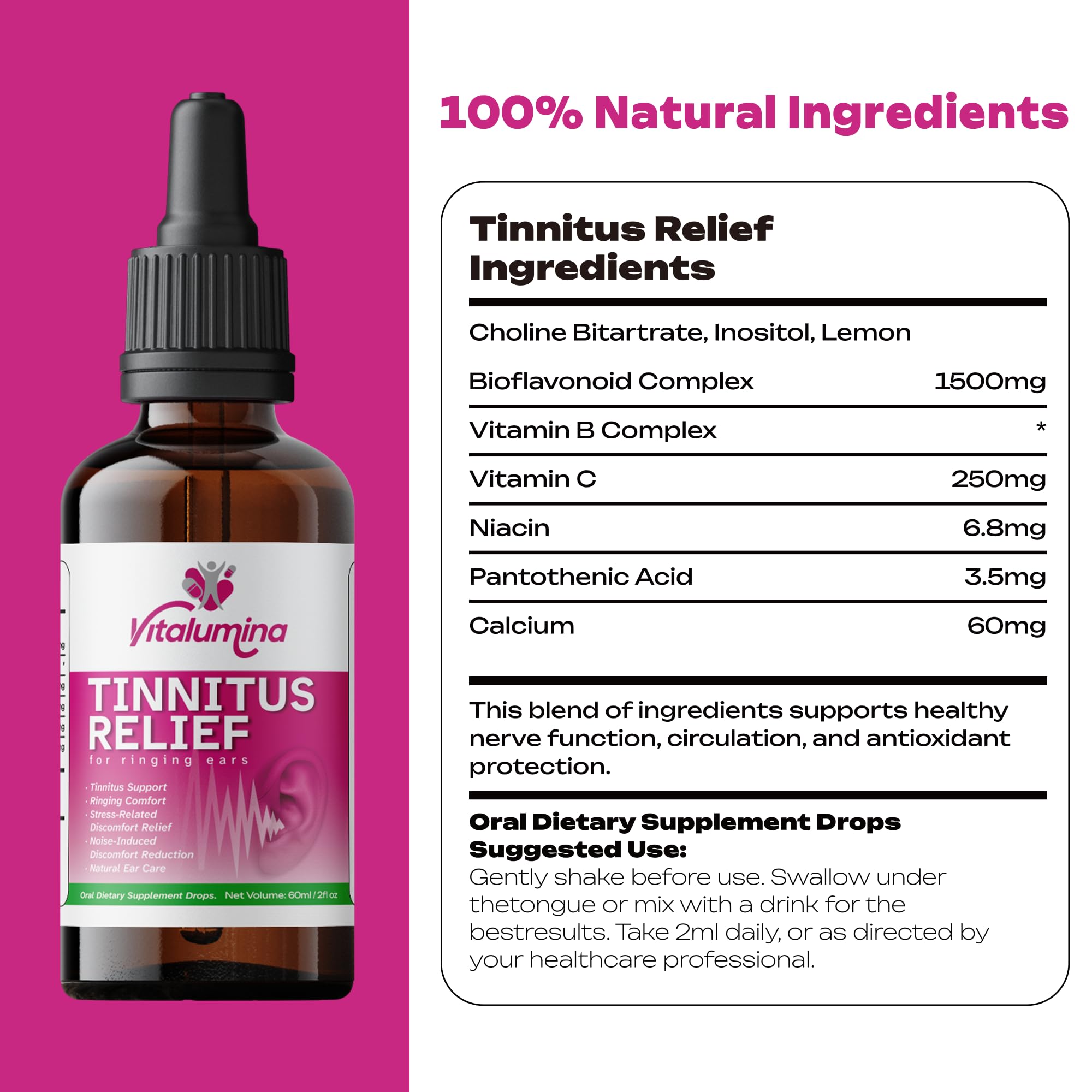 easy daily use liquid drops for tinnitus relief