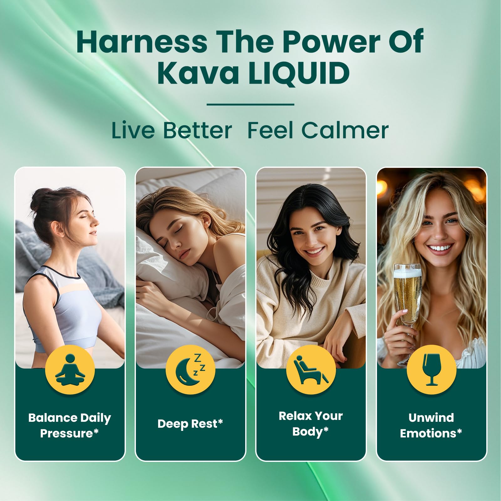 Easy-to-use droppers for dosing Liposomal Kava Kava Drops