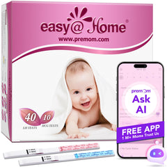 Easy@Home ovulation test strips kit packaging and strips