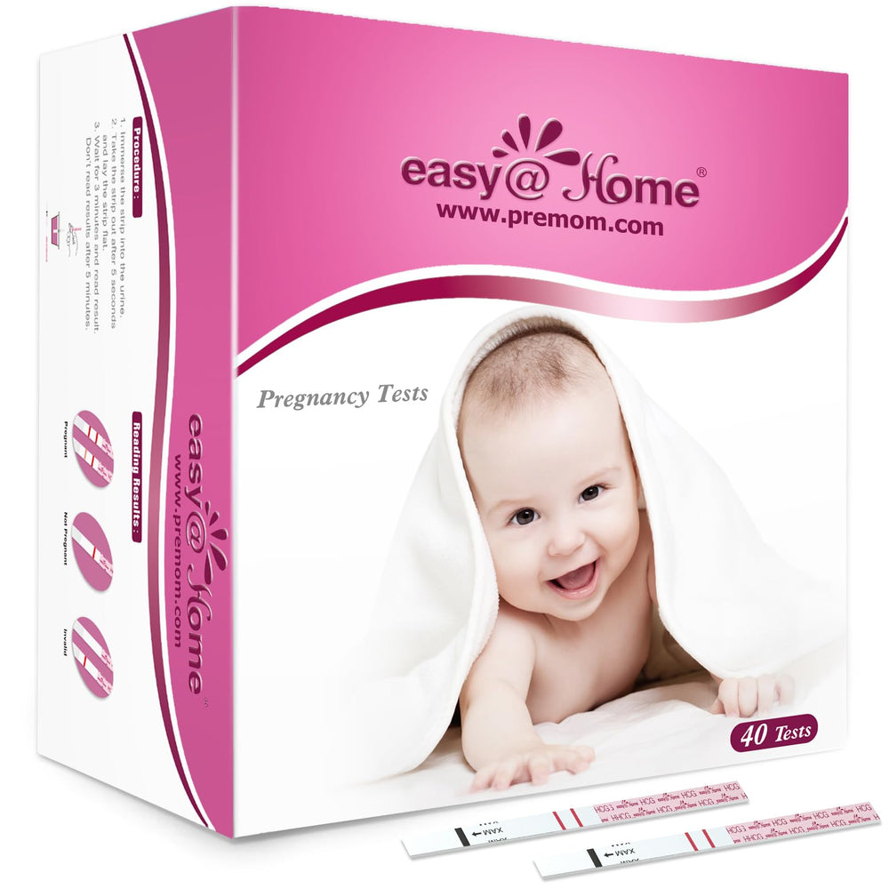Hero image of Easy@Home 40-pack pregnancy test strips kit