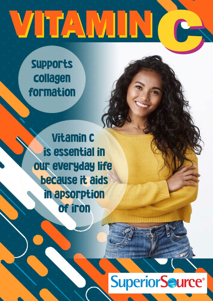 Easy-open bottle of Superior Source Vitamin C 500 mg