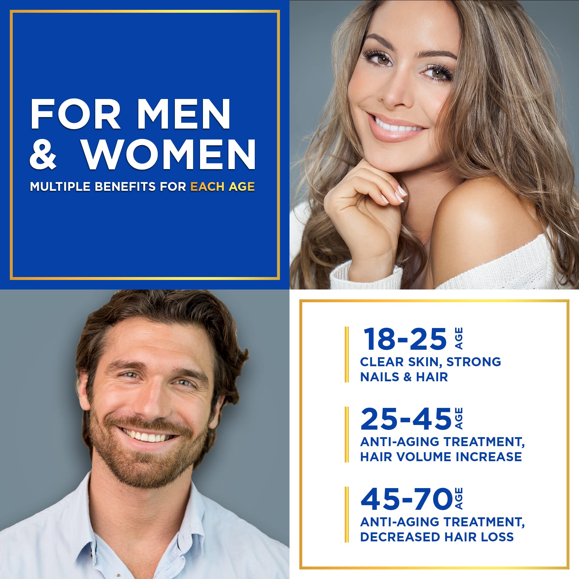 One easy-to-swallow tablet design for daily collagen support.