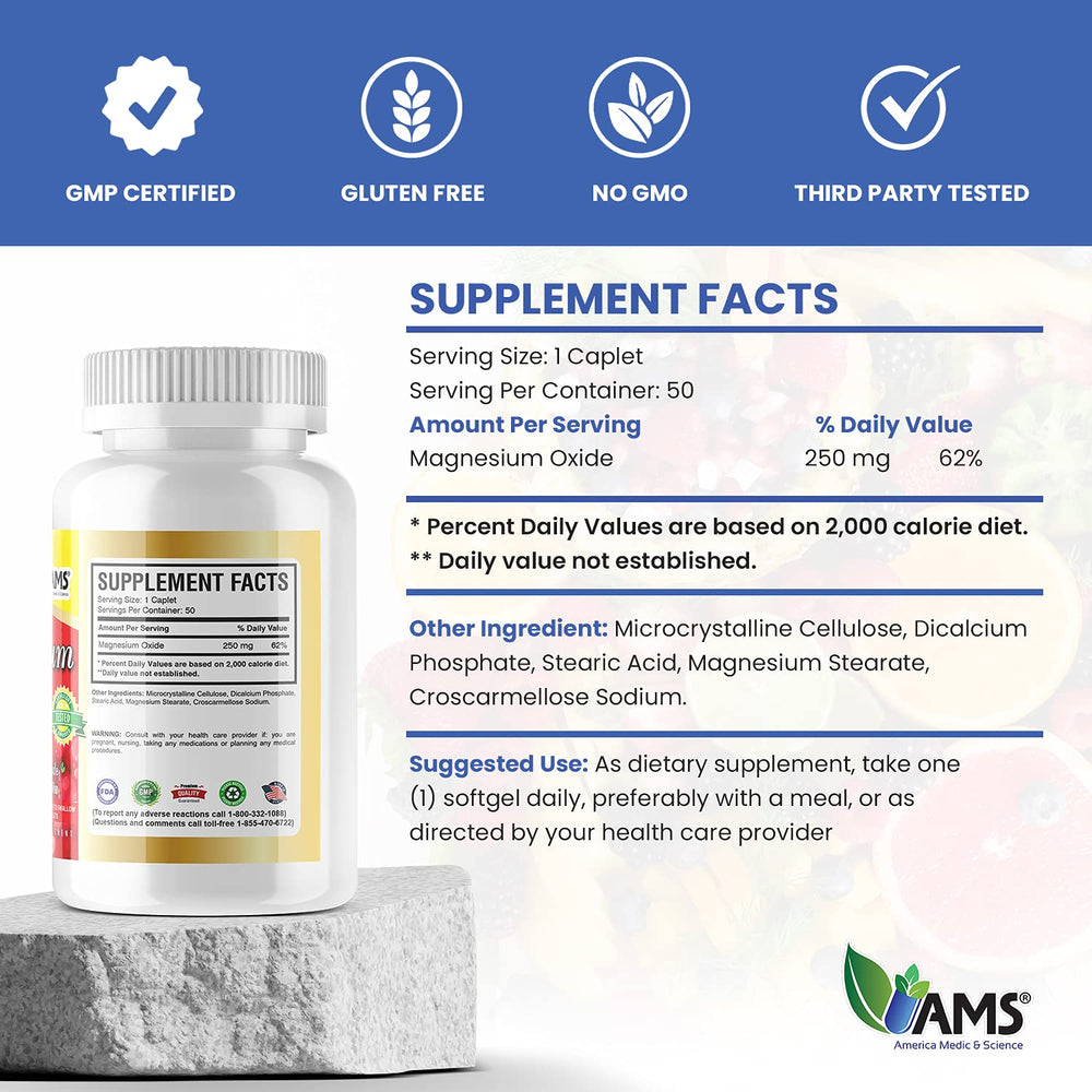 Easy-to-swallow magnesium caplets