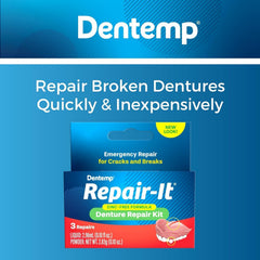 Contents showing easy-to-use tools for denture repair