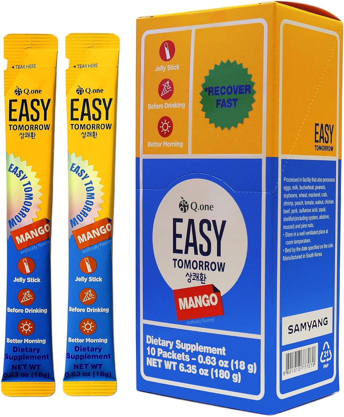 EASY TOMORROW Mango Jelly Stick packaging