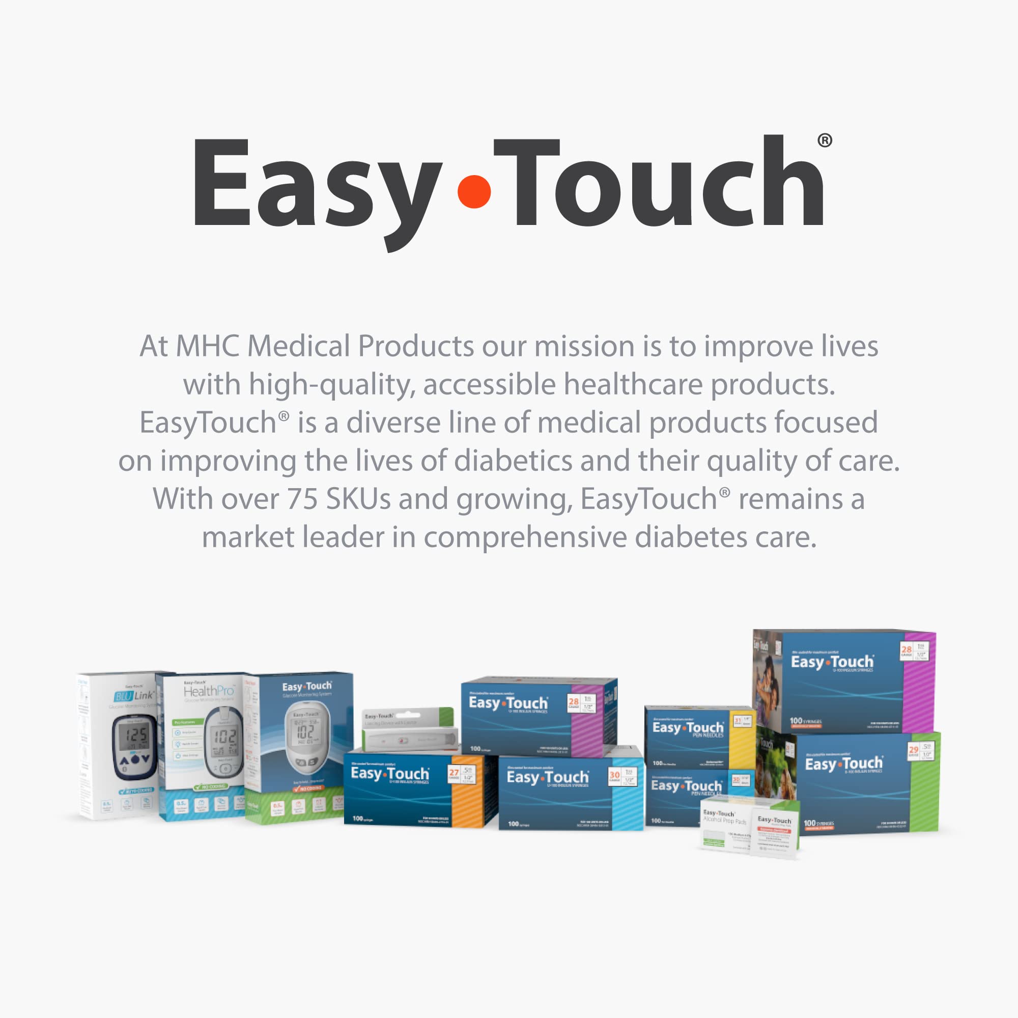 Easy Touch glucose test strips 100-count box provides a steady supply for routine checks.