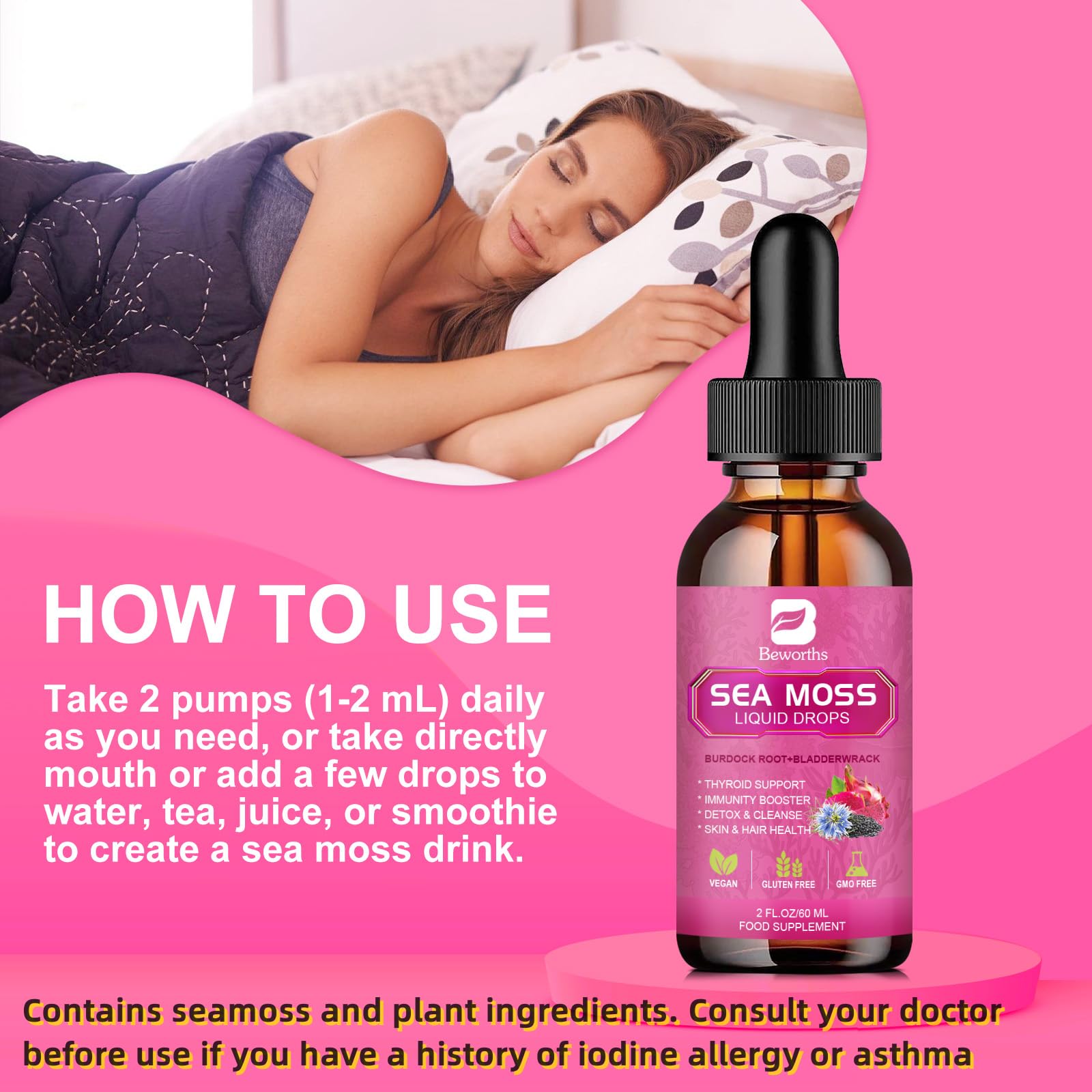 Serving suggestion: drops added to a glass of water