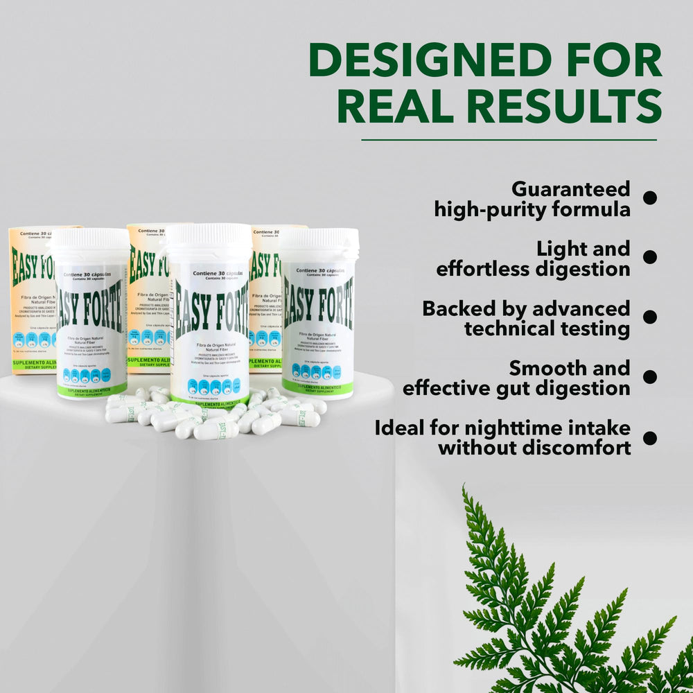 Easy Forte 3-pack packaging on shelf for extended digestive wellness routine.