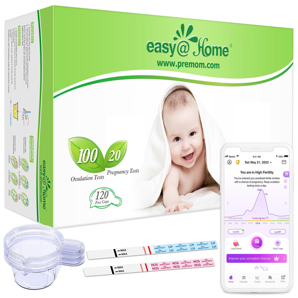 Easy@Home 100 LH ovulation test strip overview