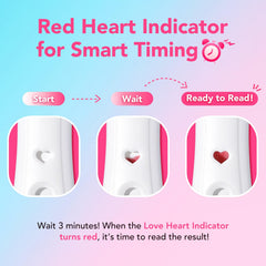 Easy@Home pregnancy test showing early detection results