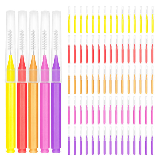 EasyHonor Braces Brush 75pcs pack in five warm colors