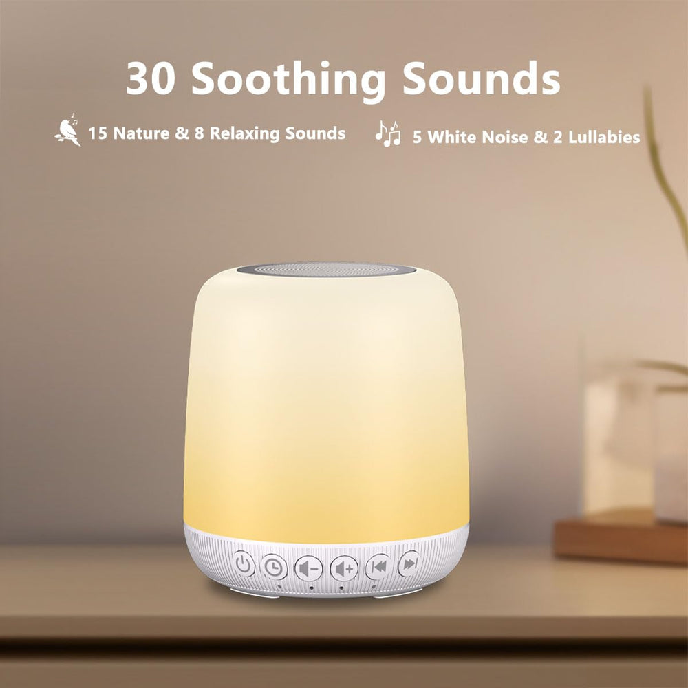 Easysleep 30-soothing-sounds option helps tailor sleep ambiance for different rooms.
