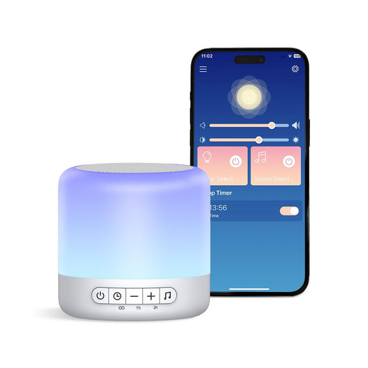 Easysleep sound machine baby front view helps establish a soothing bedtime routine