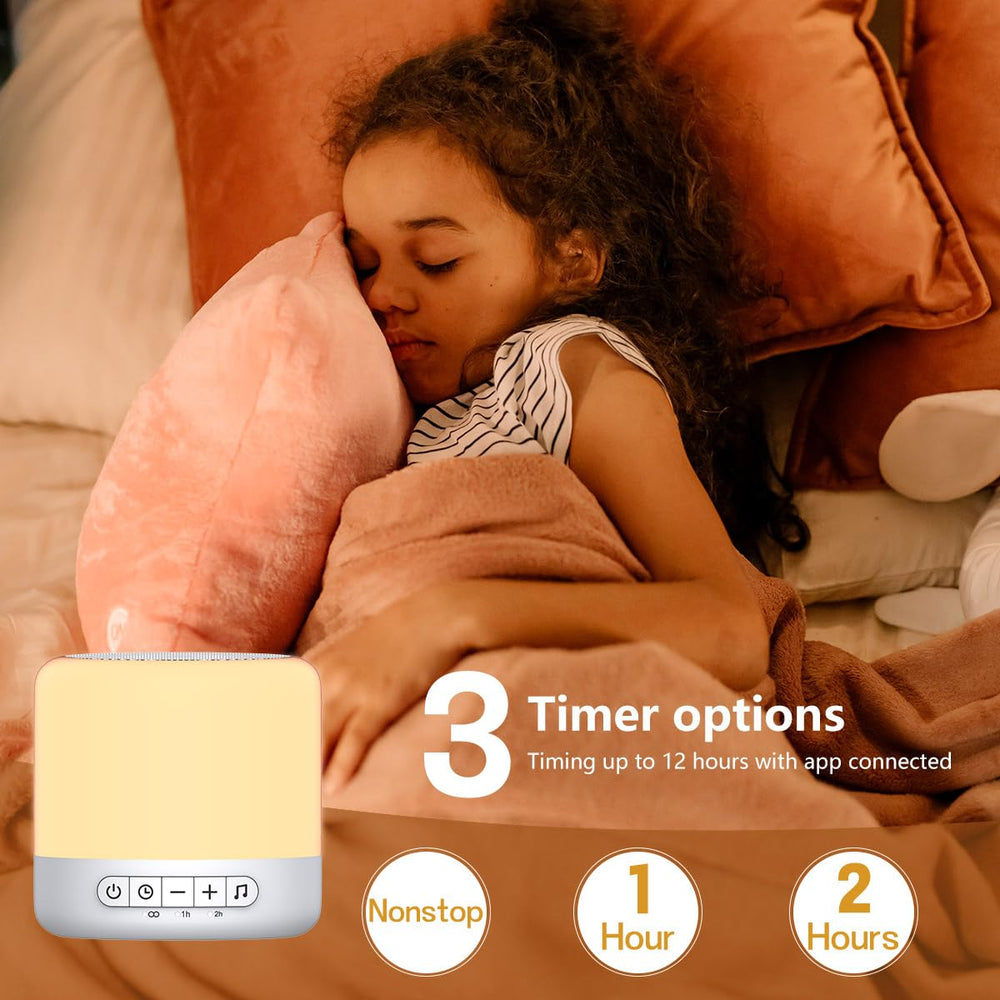 Easysleep sound machine night-light colors display for customizable ambient lighting