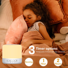 Easysleep sound machine night-light colors display for customizable ambient lighting