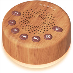 Easysleep white noise machine front view for easy bedside setup