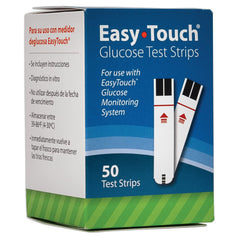 EasyTouch glucose test strips applying blood sample for tiny sample collection