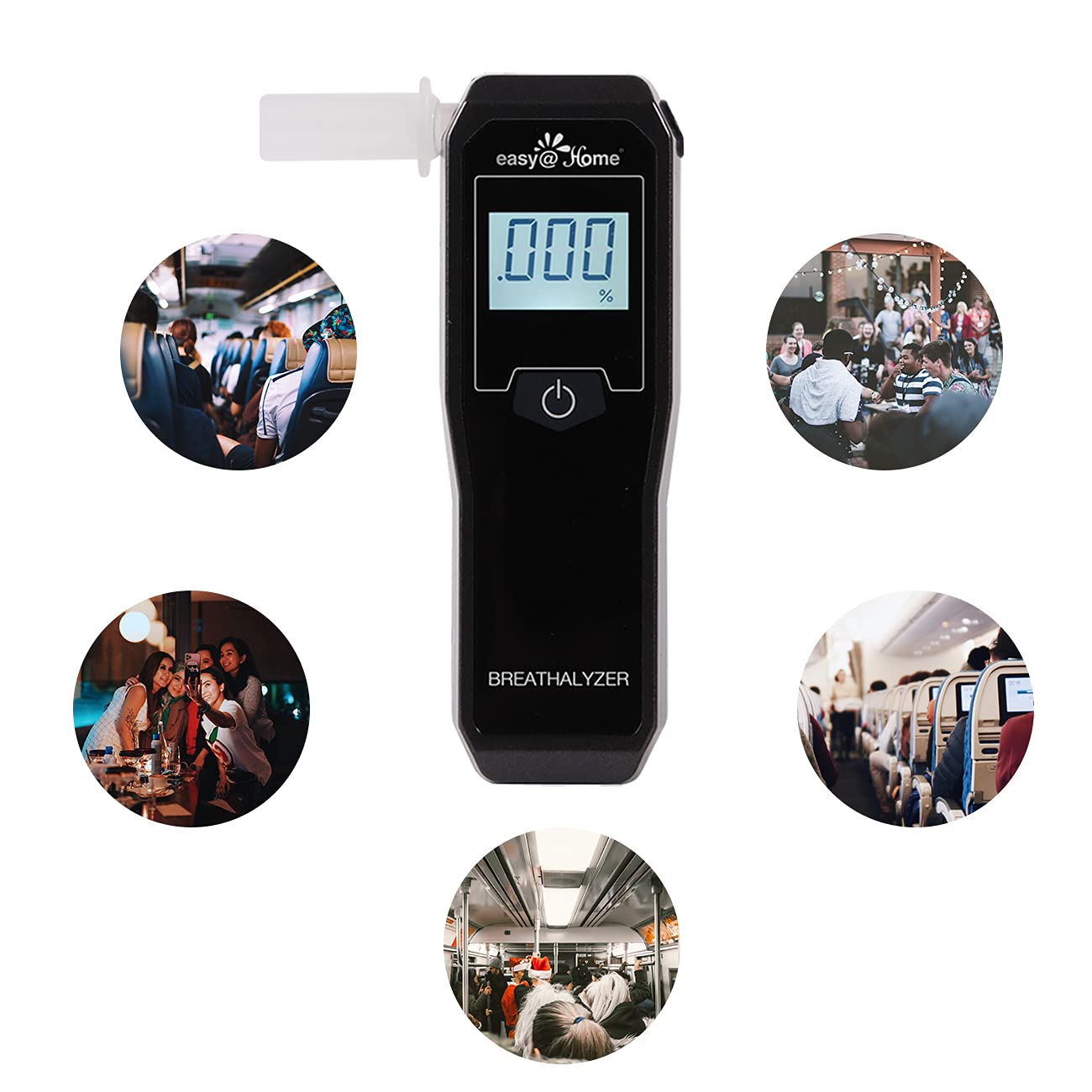 Carrying case and Easy@Home Breathalyzer together