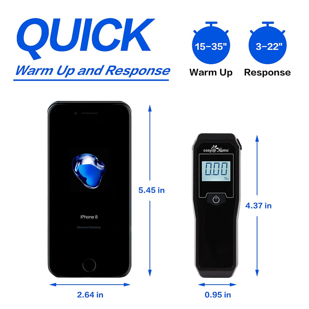 Product packaging and accessories for Easy@Home Breathalyzer