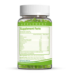 Vegan, Non-GMO, Sugar-Free and GMP facility note on packaging
