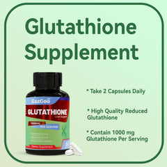 Ingredients list for EAZGOO Glutathione 1000mg