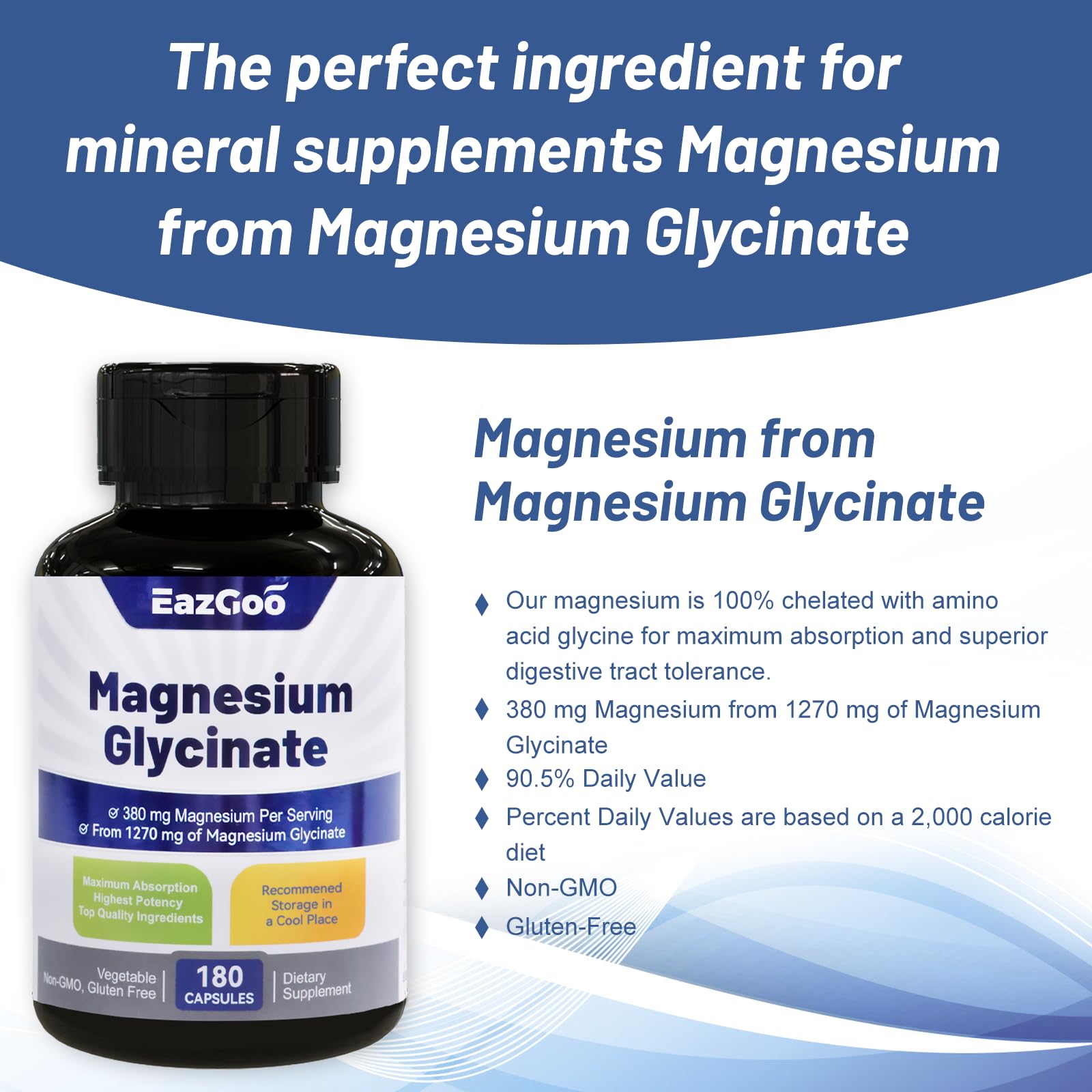 Lifestyle image of a woman taking magnesium glycinate for daily wellness