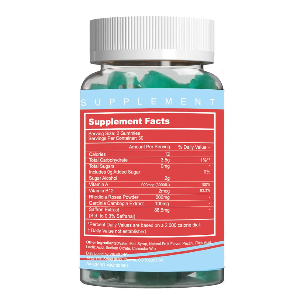 Garcinia Cambogia extract in saffron gummies