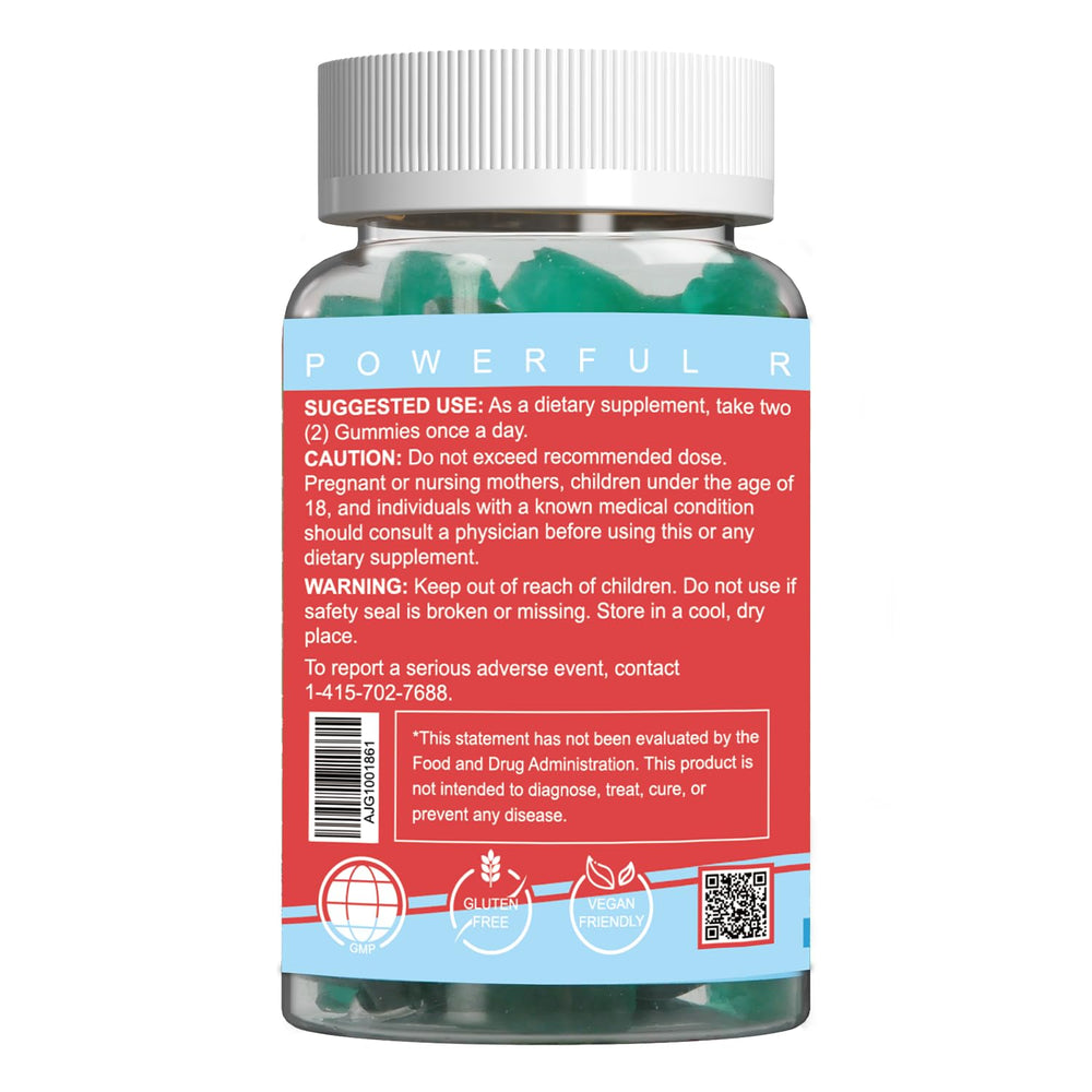 Vitamin A and B12 fortified saffron gummies