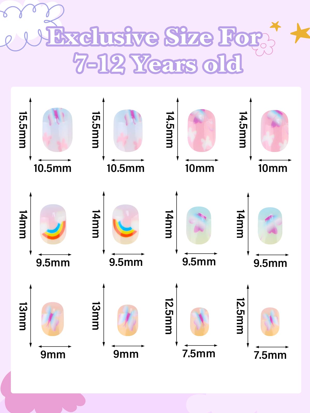 EBANKU ABS material keeps kids nails lightweight and durable.