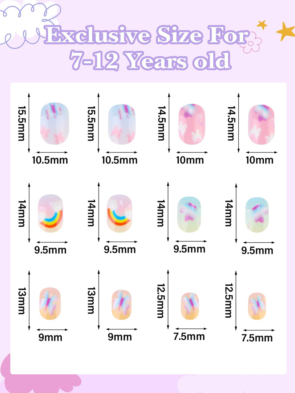 EBANKU ABS material keeps kids nails lightweight and durable.