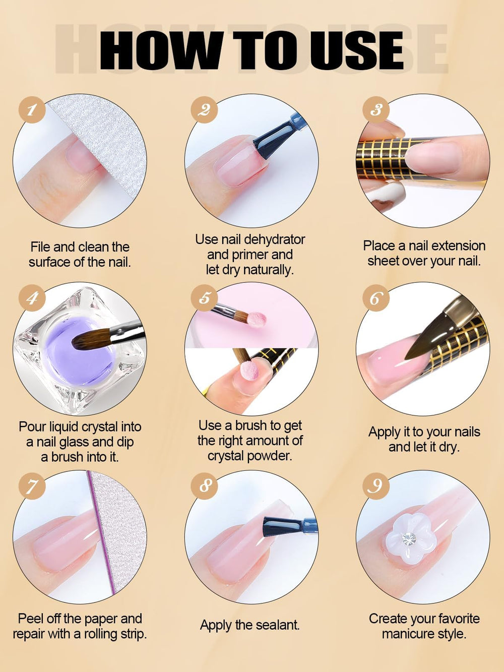 EBANKU at-home manicure with professional-looking results.
