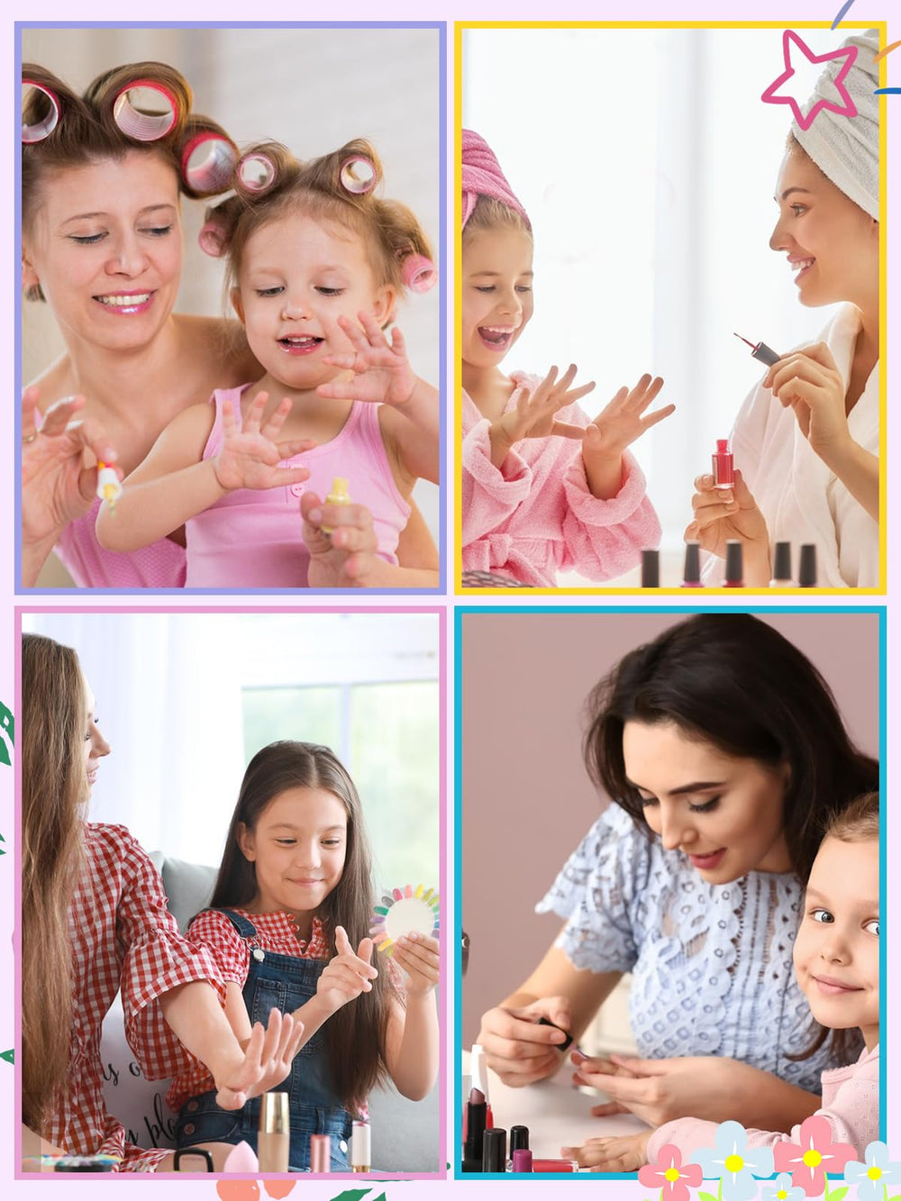 EBANKU DIY nail art for girls with decorative options.
