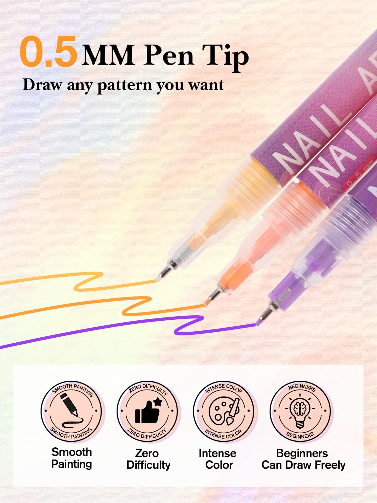 EBANKU easy-to-use pens to shake, flow, and apply for clean results
