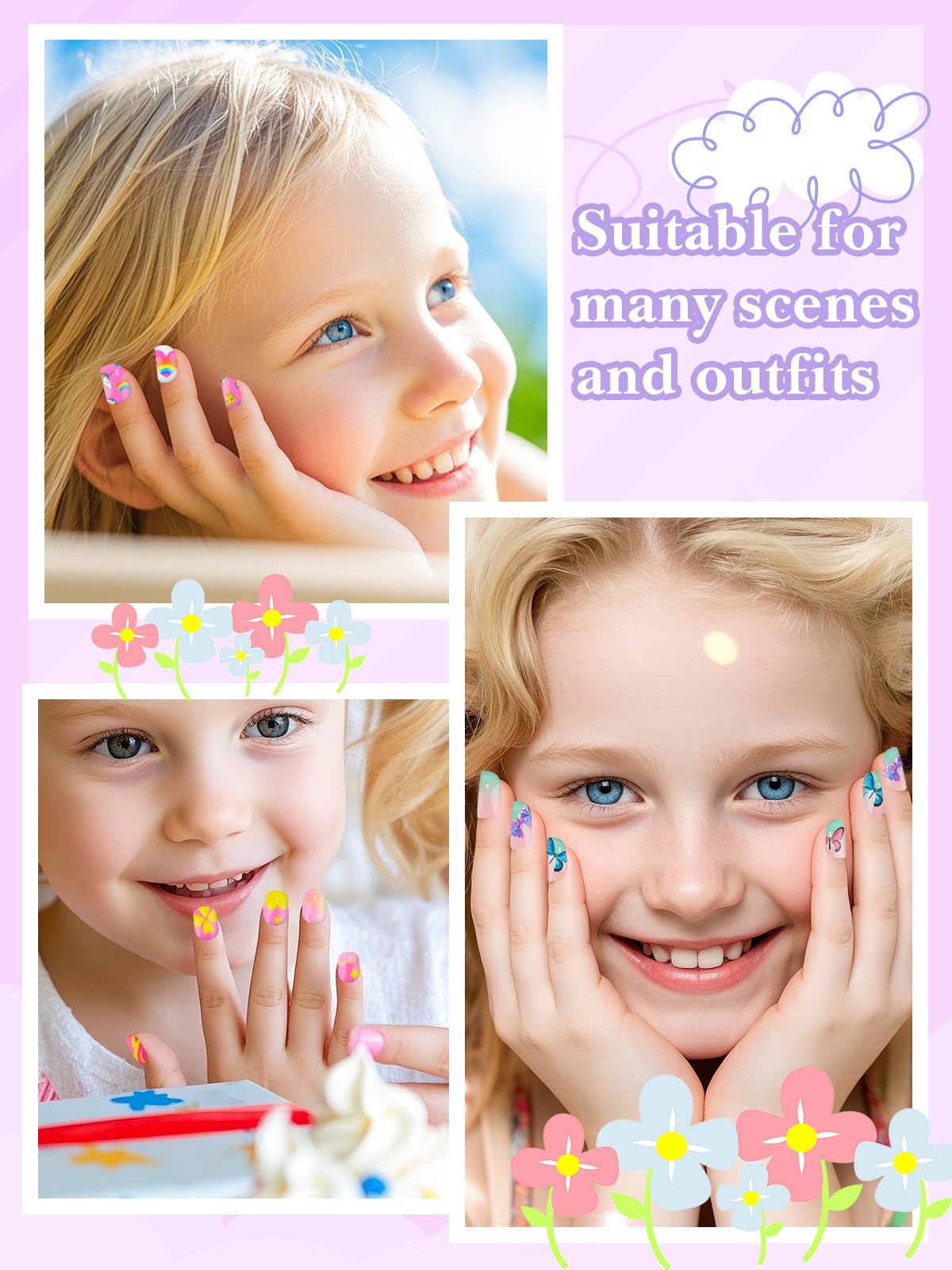 EBANKU set ideal for home, school, or party nail art.