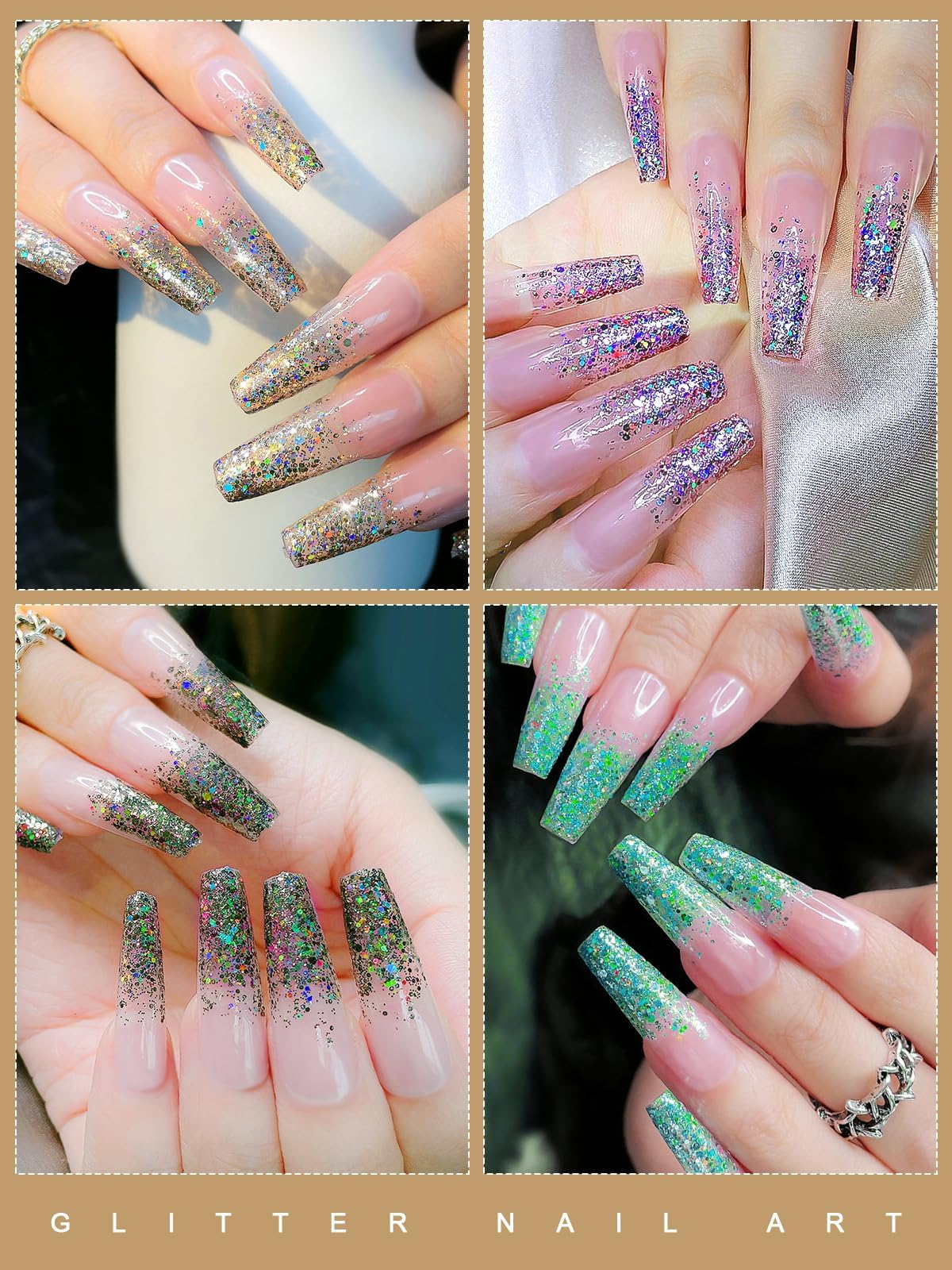 EBANKU rhinestones and forms for creative nail embellishments.
